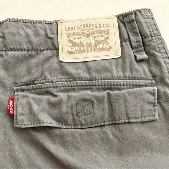 LEVI’S Boys Khaki Cargo Shorts 18 Reg 30" - Picture 6 of 10